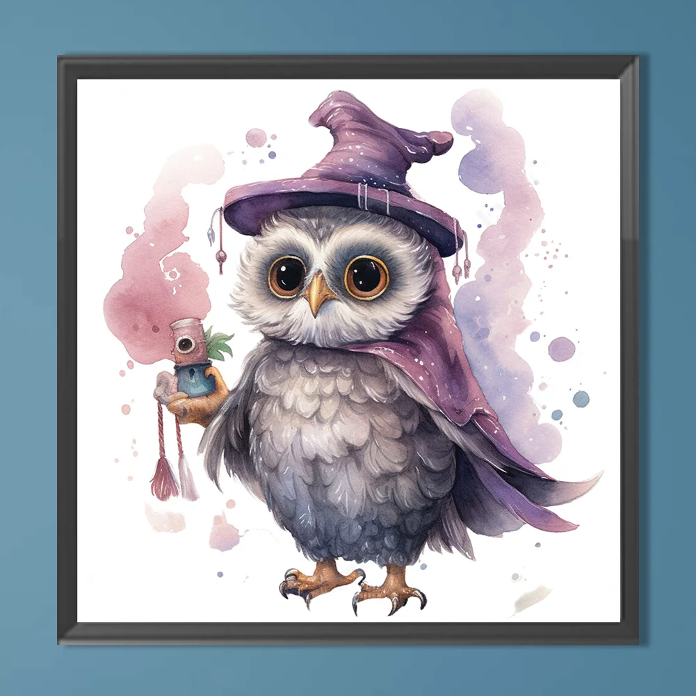 Diamond Painting - Full Round Drill - Owl(Canvas|40*40cm)