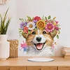 Acrylic Flower Puppy - 5D DIY Craft Ornament