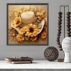 Diamond Painting-Square AB Drill Sunflower And Hat(45*45CM)