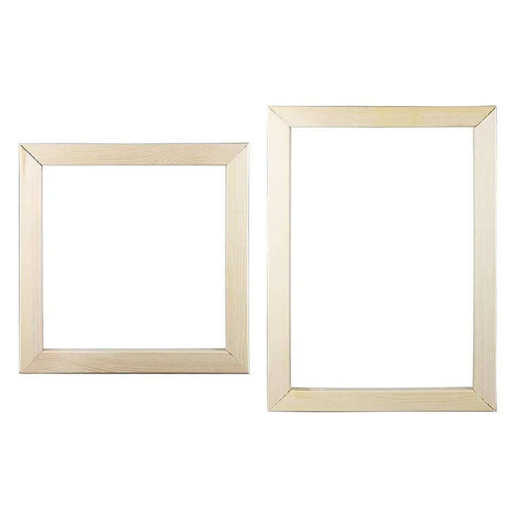 Wood Sticks Wooden Photo Frame Canvas Oil Painting Artworks Display Frame