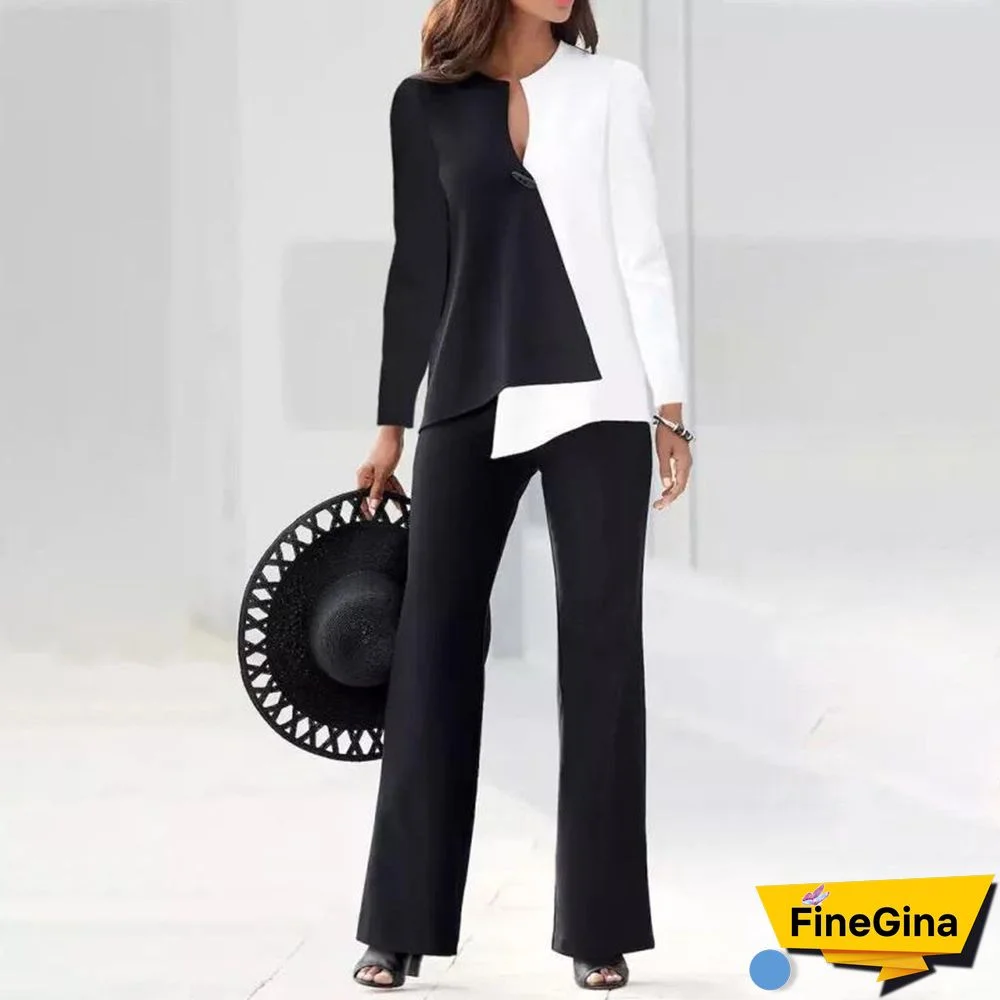 Unique Long Sleeve Two Piece Set