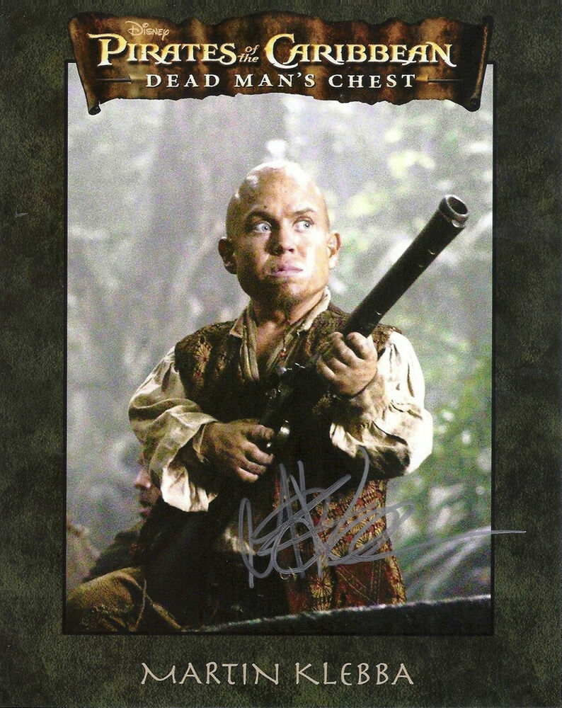 MARTIN KLEBBA 'PIRATES OF THE CARRIBEAN' SIGNED 8X10 PICTURE 4 *COA *PROOF