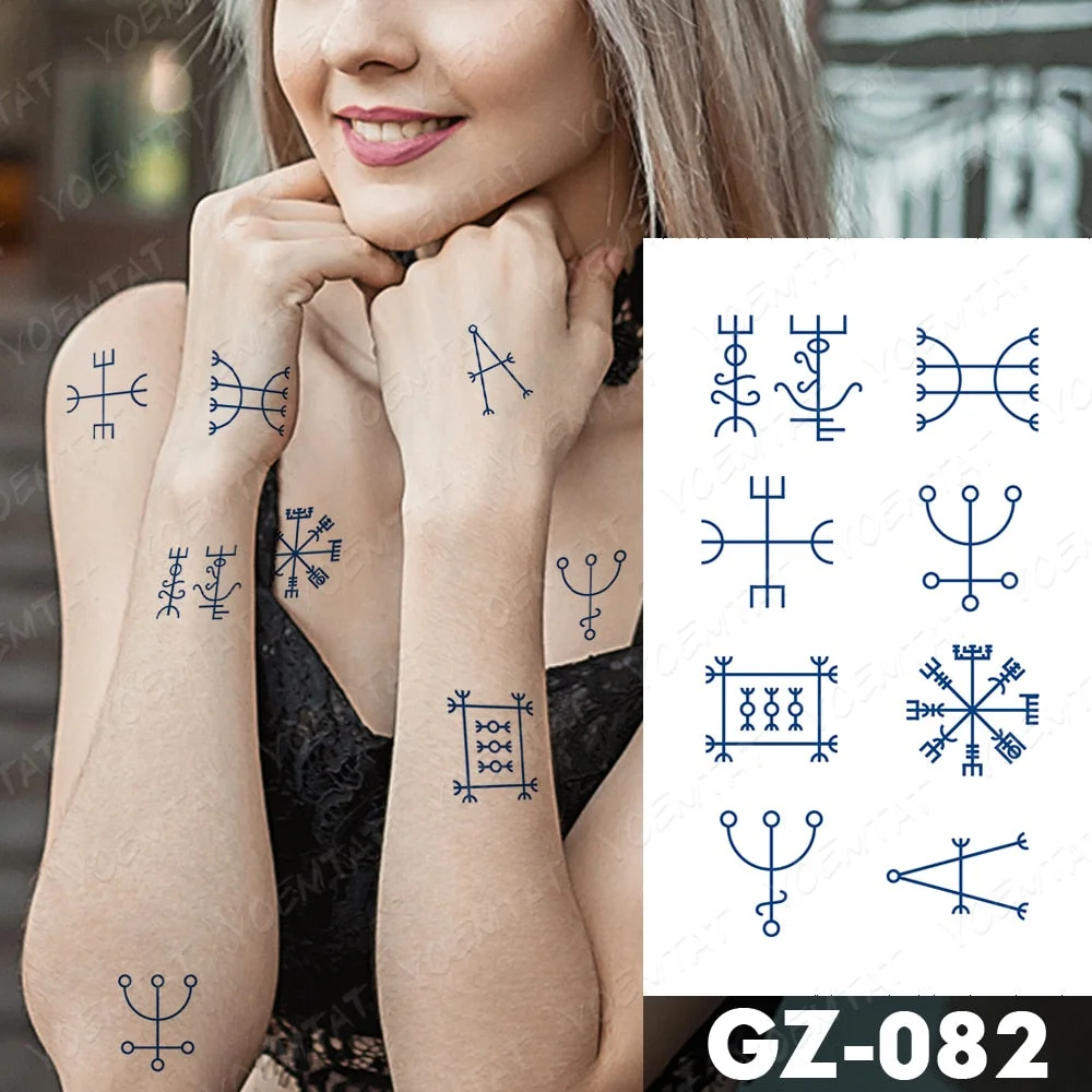 Juice Lasting Waterproof Temporary Tattoo Stickers Starry Sky Moon Flower Rose Flash Tattoos Woman Arm Ink Body Art Fake Tatto