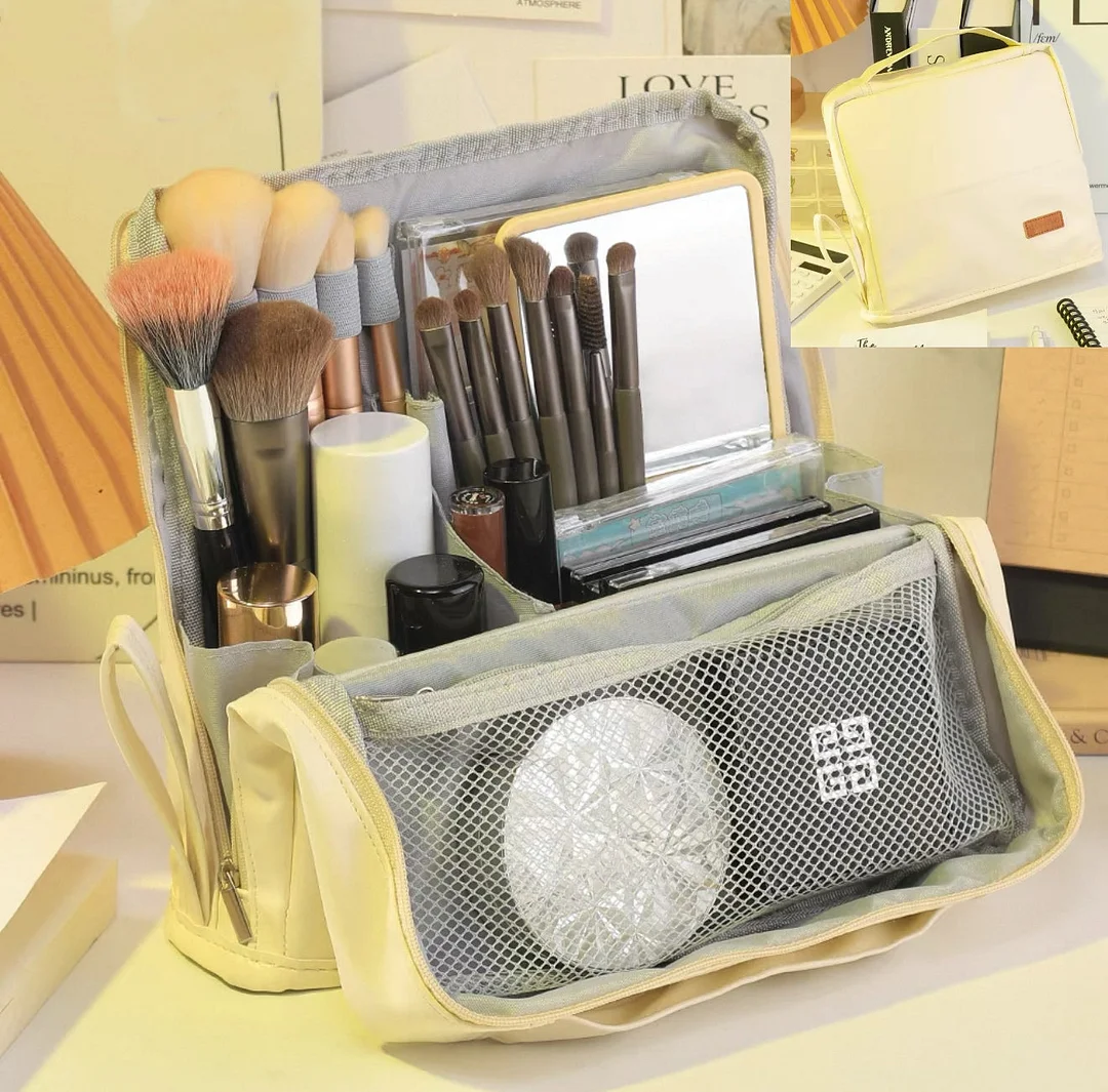 Standing Makeup Bag &ndash; Portable, Large Capacity