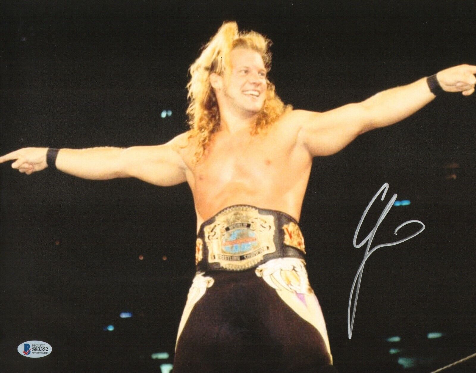 Chris Jericho Signed WCW 11x14 Photo Poster painting BAS Beckett COA WWE AEW Picture Autograph 1