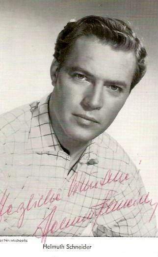 Helmuth Schneider (+) GERMAN ACTOR autograph, signed vintage Photo Poster painting