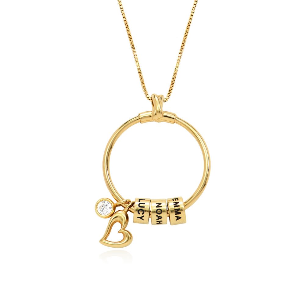 ‘The Master Healer’ Linda Heart and Stone Circle Pendant Necklace | Best Gift for Mom Wife Girlfriend Family