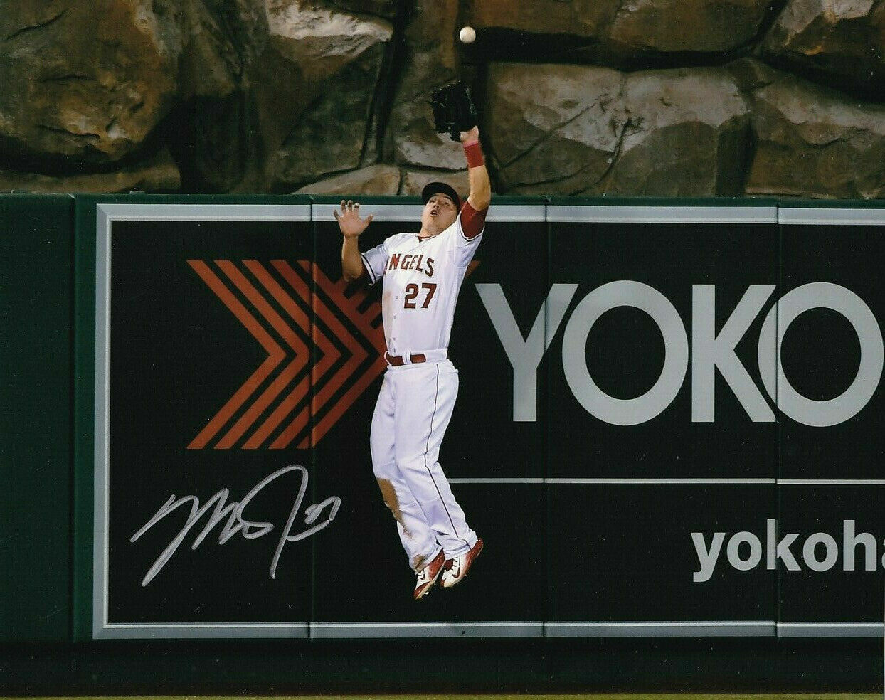 Mike Trout Autographed Signed 8x10 Photo Poster painting ( Angels ) REPRINT