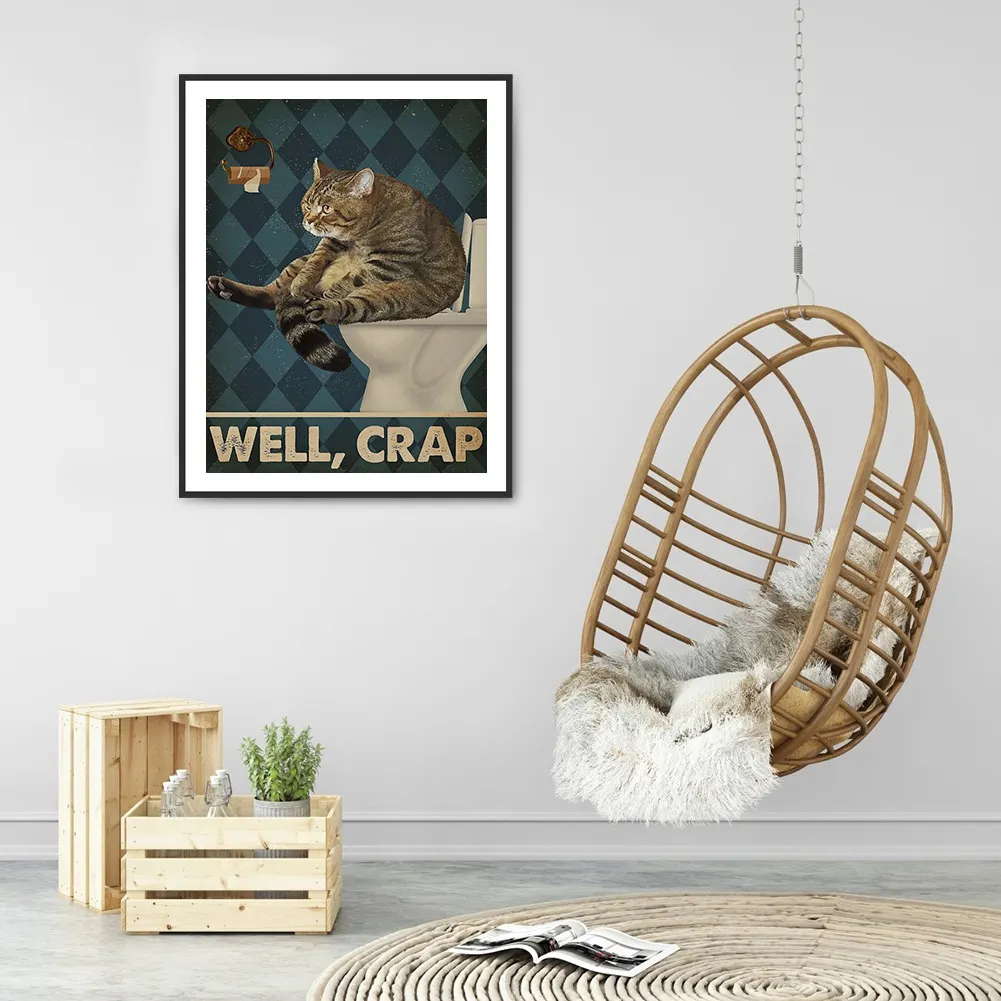 Diamond Painting - Full Round Drill - Black Cat(30*40cm)