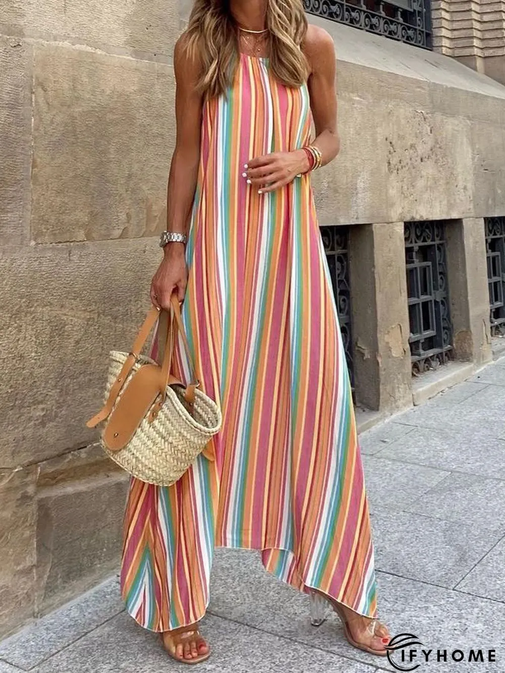 Halter Boho Weaving Dress | IFYHOME