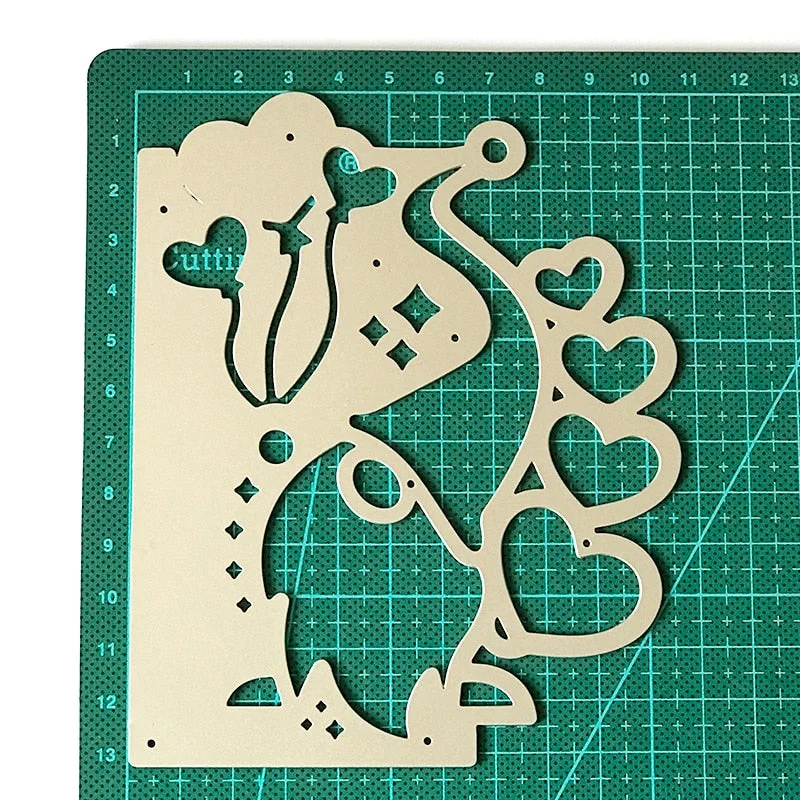 Metal Cutting Dies Christmas Border Knife Die Mold Stencils for Craft Scrapbook Greeting Card Making Decorative Die Template