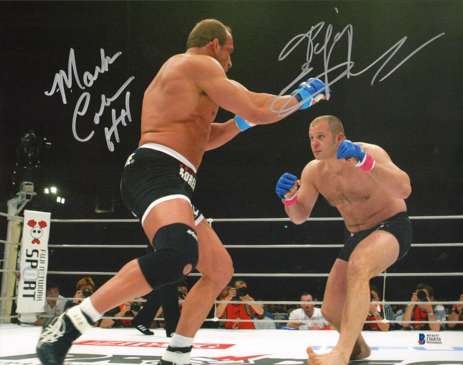 Fedor Emelianenko & Mark Coleman Signed 11x14 Photo Poster painting BAS Beckett COA Pride FC UFC