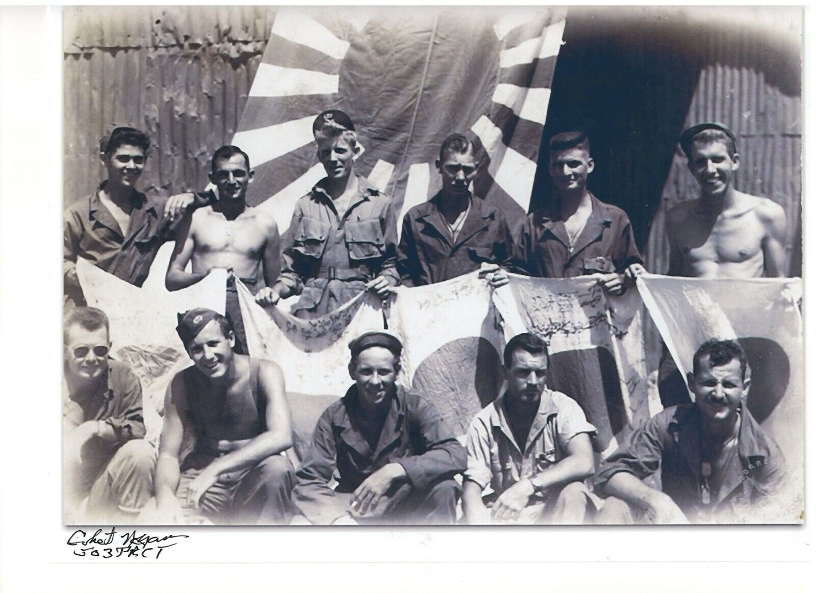 CHET NYCUM 503RD PARACHUTE REGIMENTAL COMBAT TEAM CORREGIDOR RARE SIGNED Photo Poster painting