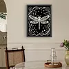 Mini kit de peinture en perles maison en forme de libellules pour d&eacute;coration murale 30x40cm sans cadre