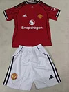 Joyfball 2025/2026 Kids Size Manchester United Home Football Shirt 1:1 Thai Quality