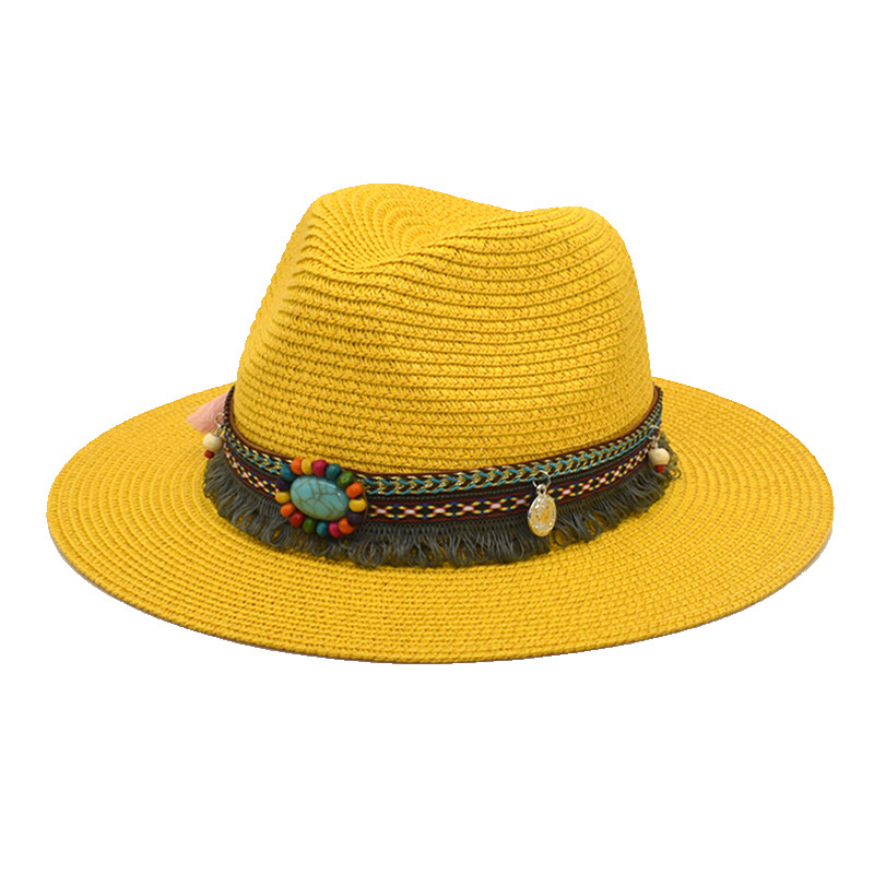 Retro Straw Hat Ethnic Style Jazz Hat