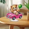 DIY Car Balloon Bear Acrylic Special Shape Diamond Painting Desktop Ornaments