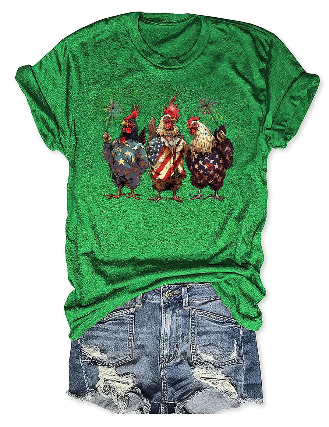 USA Chicken 4th Of July T-shirt