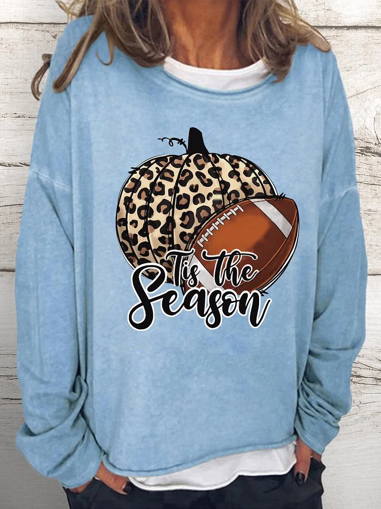 football Women Loose Sweatshirt-Annaletters