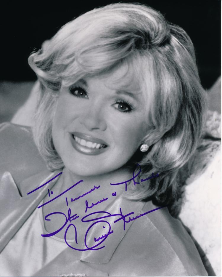 CONNIE STEVENS Signed B&W Photo Poster paintinggraph - Singer Actress & Model - preprint