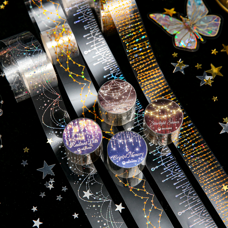 PET 테이프 - 장식용 광택 시리즈 빈티지 라이트