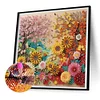 Scherenschnitt Frühlings- und Herbstblumen - speziell geformte Diamantmalerei - 30*30cm