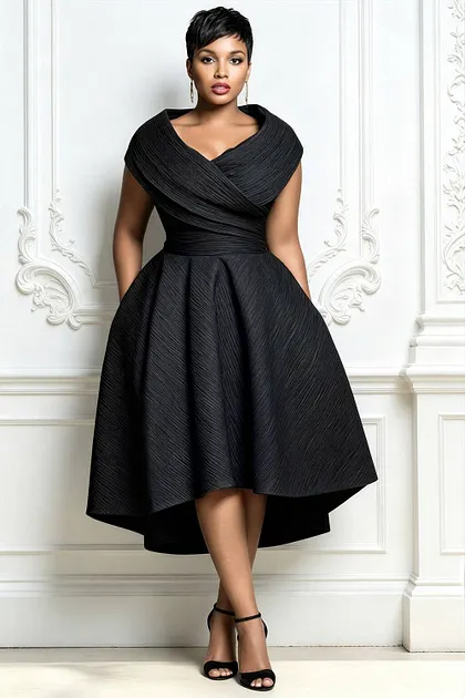 birthday dresses for plus size women VOUIAO Formal Wedding Guest Prom Dress Purple L this dress provides versatile coverage and a classic shape Birthday Provocative Plus Size Clothing
