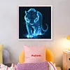 Tiger-11CT Stamped Cross Stitch 45*45cm tapestrymarket