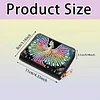2pcs Peacock Pattern Diamond Painting Fashion Card Holder Compact Coin Purse