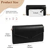 BAIGIO Kleine Umh&auml;ngetasche Damen Crossbody Bag PU-Leder Handytasche zum Umh&auml;ngen Schultertasche Elegant Clutch Handtasche Kette-Tasche Damentaschen Abendtasche mit Kartenfach, Schwarz