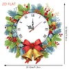 2D Flat DIY Christmas Acrylic Diamond Painting Clock Pendant Home Decoration