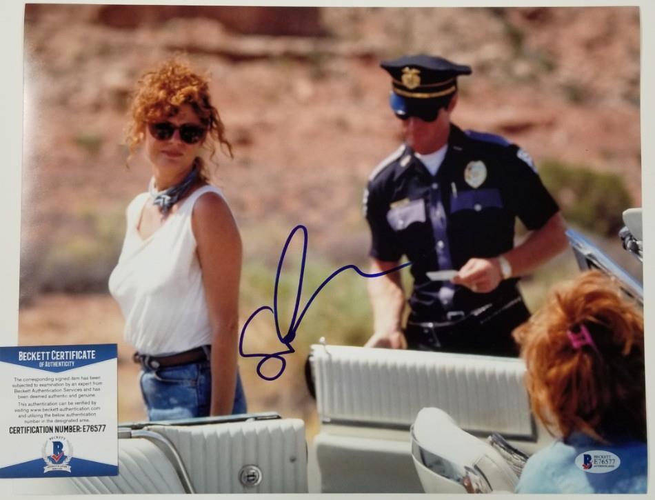 SUSAN SARANDON Signed 11x14 Photo Poster painting #1 Thelma and Louise Auto ~ Beckett BAS COA