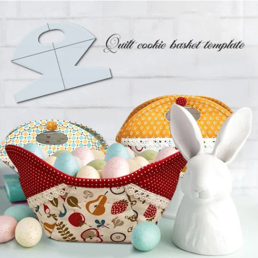 Acrylic template for storage basket