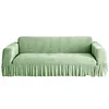 Sofa Cover with Elastic Bottom & Skirt Cushion Couch Cover for Living Room Hotel