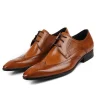 Mens classic fashion leather derby dress shoes