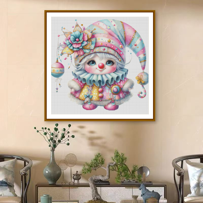 1set DIY Printed Cross Stitch Kit [ZZ5504-Joker Dwarfs] Cross Stitch Kit Painting Fairy Cross Stitch