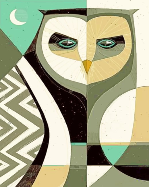 

Owl Bird – Illustration Paint By Numbers - 40*50CM, 501 Original