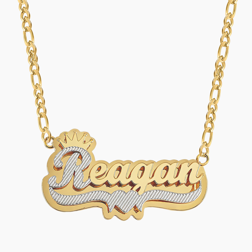 Custom Silver Gold Name Necklace