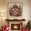 Christmas Farm Snowmen Full 11CT 3 Strand Stamped Cross Stitch Kit 45x45cm tapestrymarket