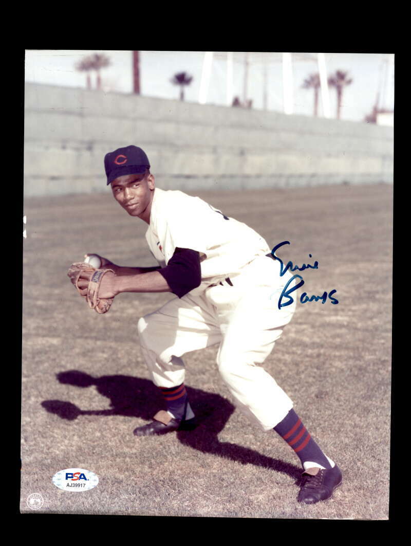 Ernie Banks PSA DNA Cert Signed 8x10 Photo Poster painting Cubs Autograph