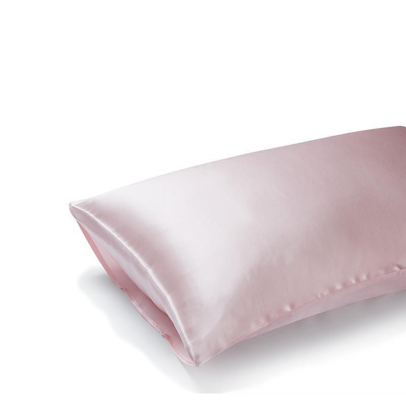 22 Momme Terse Double-Sided Silk Pillowcase Light Rosy Pink