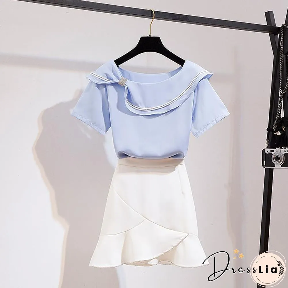 Elegant Chiffon Two-Piece Set P11347