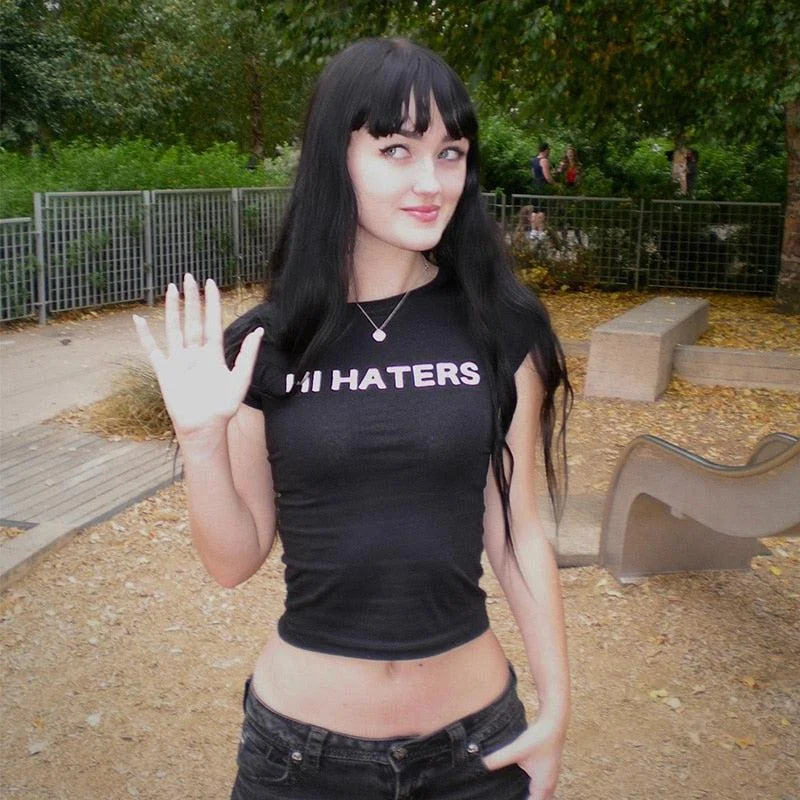 Brownm & Bye Haters Crop Top