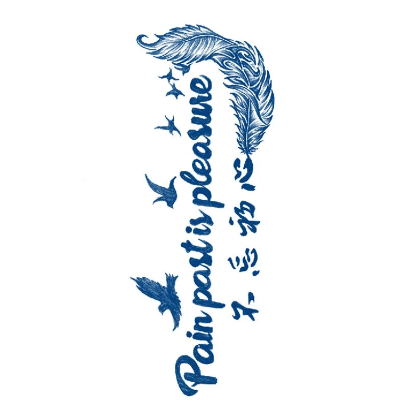 Semi-permanent Waterproof Temporary Tattoo Sexy flowers Body Art Tattoo Sticker Full Fake Tatoo Women Men