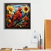 Diamond Painting-Square AB Drill Flower Cardinals(35*35CM)