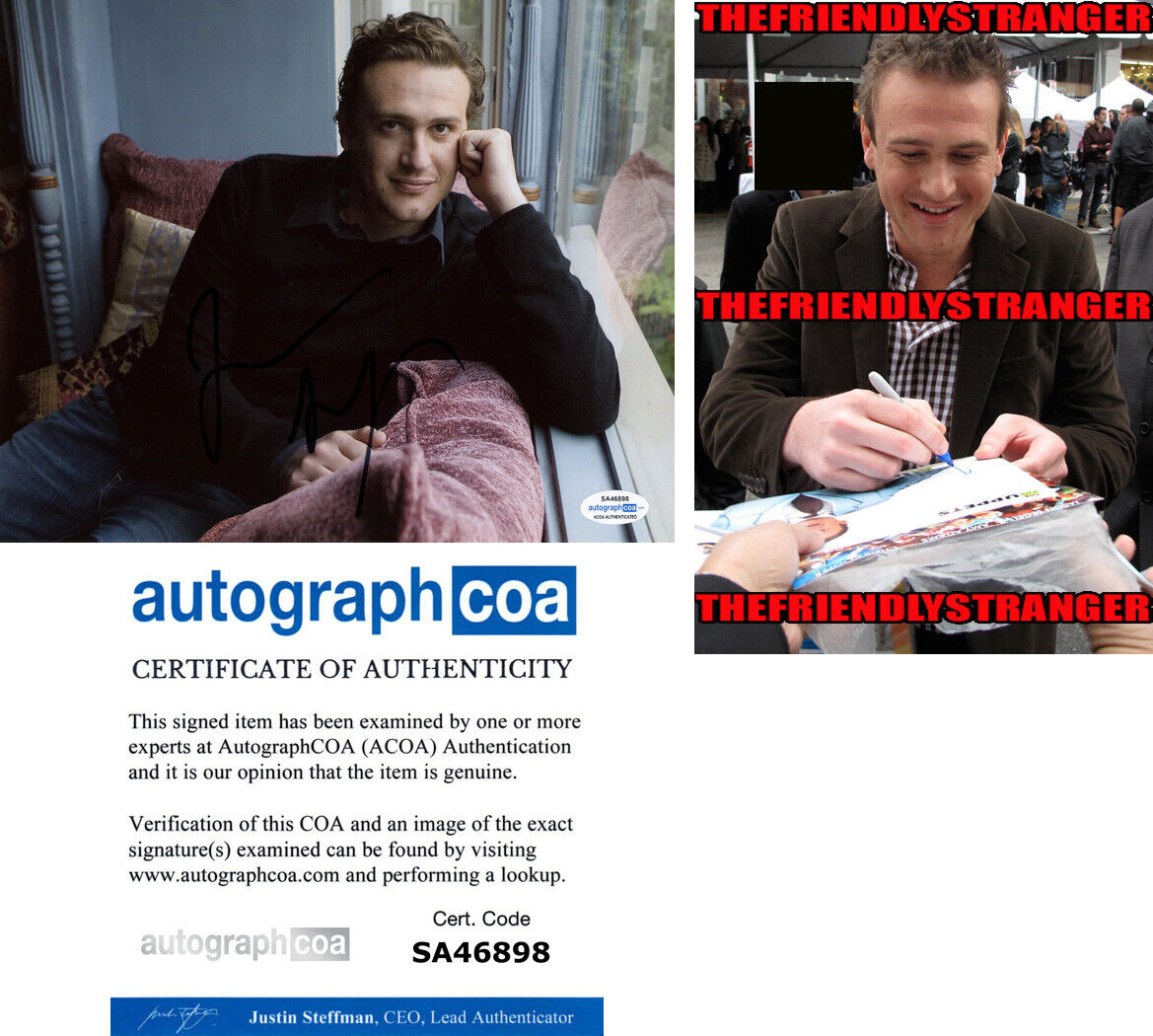 JASON SEGEL signed Autographed 8X10 Photo Poster painting f PROOF - I Love You Man ACOA COA