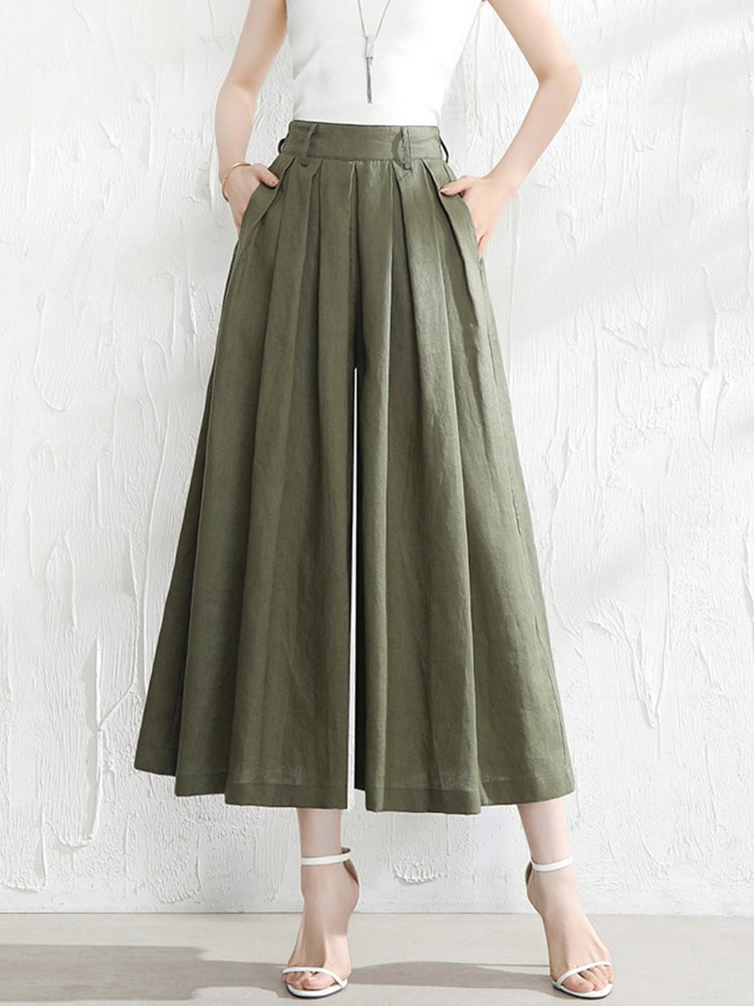 Women's Loose Cotton And Linen Casual Leggings