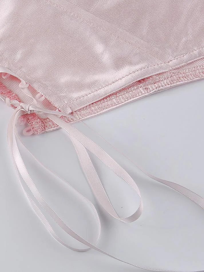 Brownm Long Sleeve Corset Mini Dress