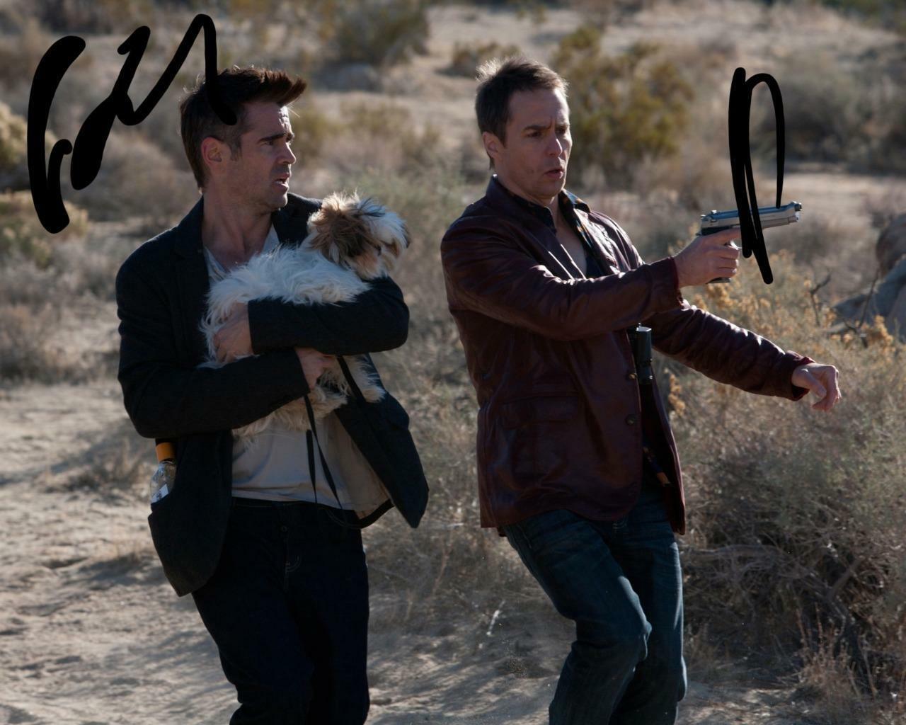 Colin Farrell & Sam Rockwell 7 Psychopaths SIGNED 10 X 8