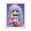 Cartoon Little Girl Diamond Art Painting Kits with Frame 